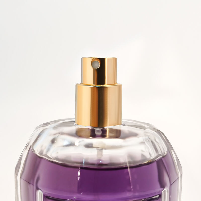 Luxus einzigartiges schönes Design Dicker Boden Klarglas Sprühparfümflakon 100 ml HY-S012