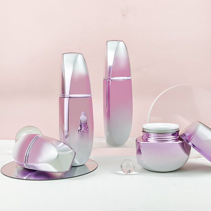 Rosa unregelmäßige leere Flasche für Gesichtslotion und -creme HY-2450