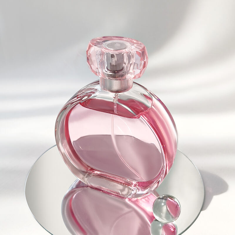 100ml Runde Klare Glas Parfumflasche Mit Silbernen Verschluss HY-S005