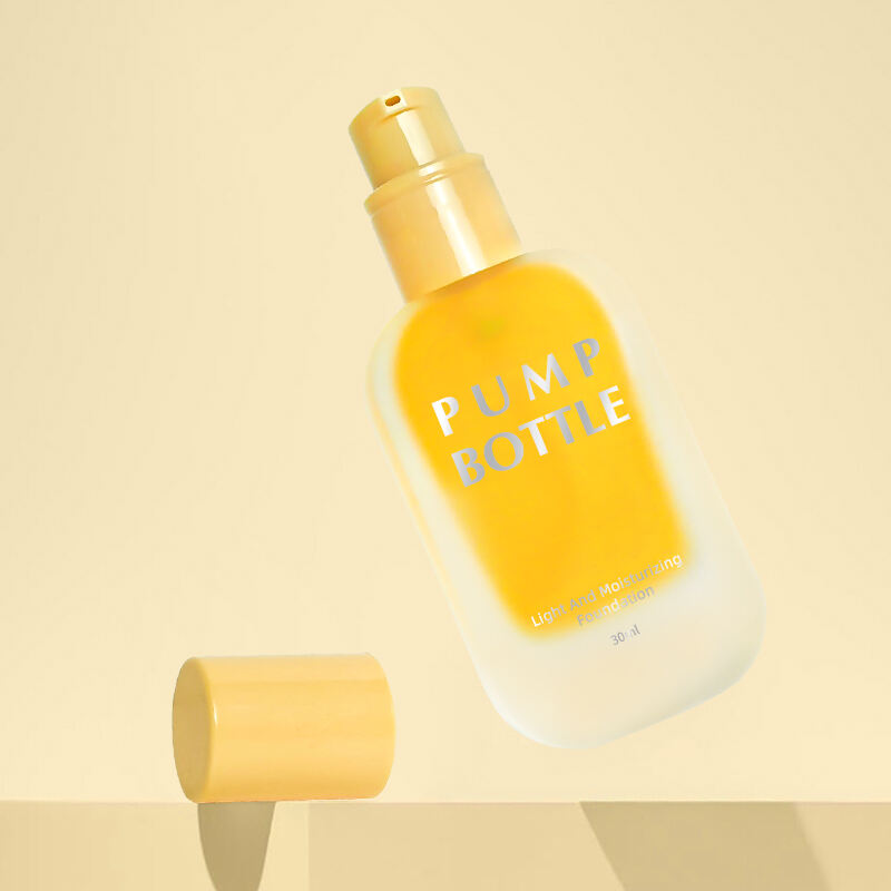 بطری شیشه‌ای فروست مات با طراحی تخت، قابل بازپر کردن برای بسته‌بندی آمیزه کسالتی 30 میلی لیتر