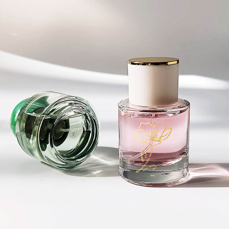 Seidenbedruckte umweltfreundliche klare 30ml dickbodige Glasparfümsprühflaschen