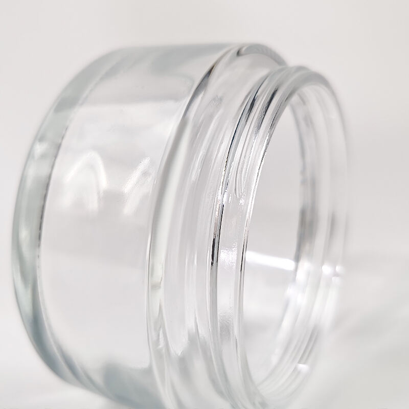 200g 250g Klarsicht Transparent Matte Kosmetik Glas Runde Body Butter Gläser Emulsion Creme Behälter HY-1904