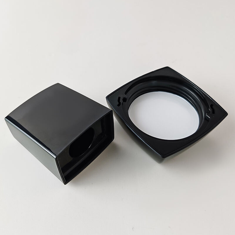 Gradient Black Flat Glass Cosmetic Packaging Set HY-2445