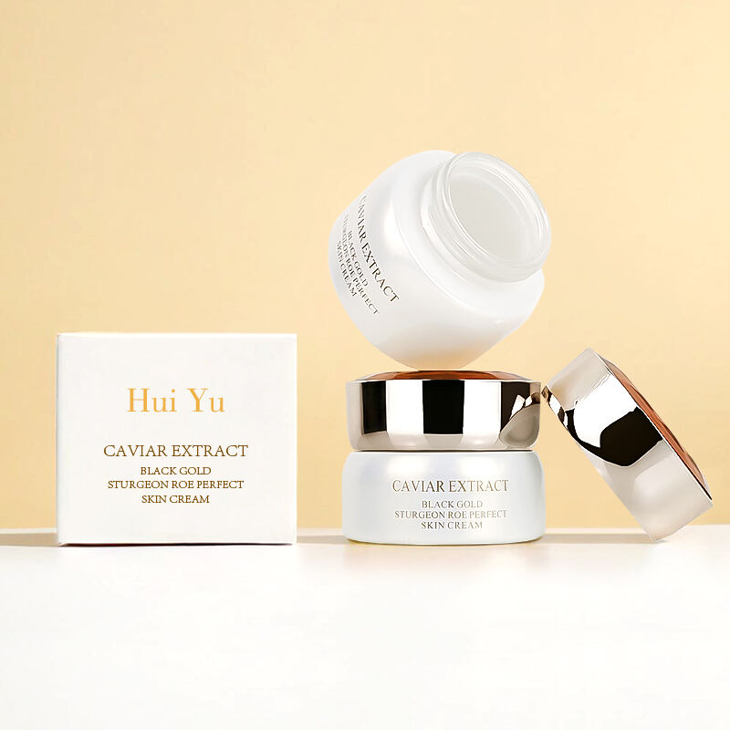 ขวดแก้วเครื่องสำอางดีไซน์ใหม่ 30G 50G แบบเรียบง่าย ทันสมัย สีขาวมุก ทรงกลม พร้อมฝาอะคริลิก