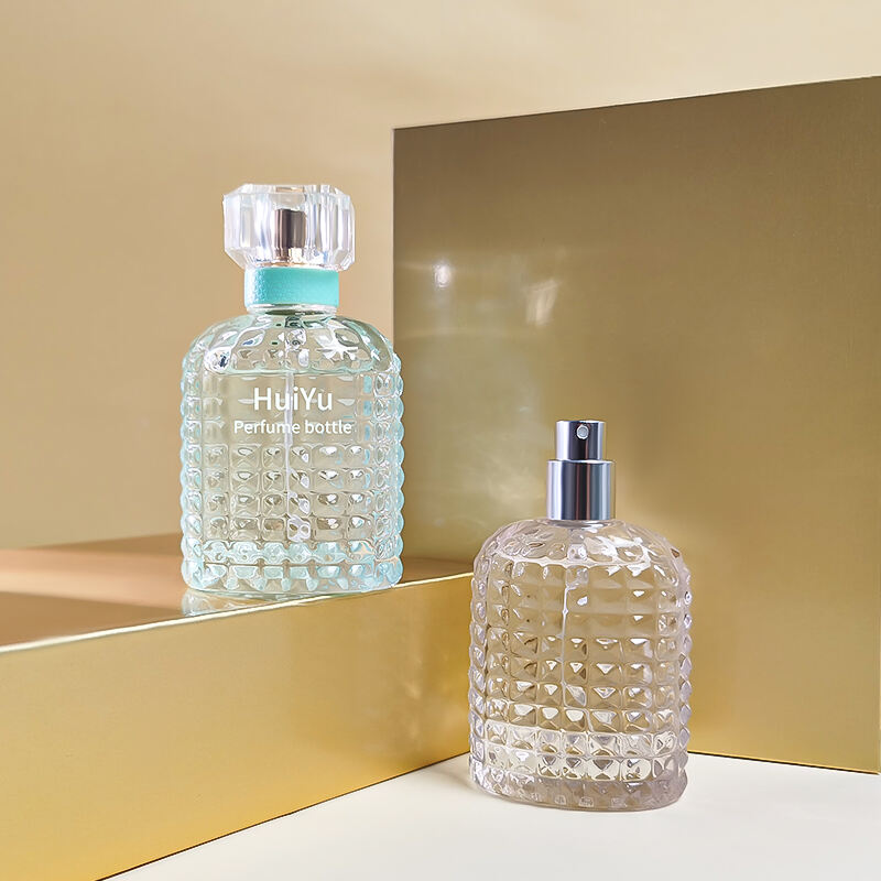 Elegante Flache Kristall Damenparfümflasche HY-S018