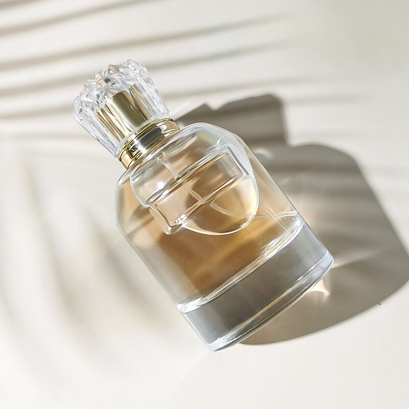 Maßgeschneidert Hochwertig Großhandel Modischer Zylinder Luxus 100ml Runder Glasparfümflakon Mit Acrylkappe