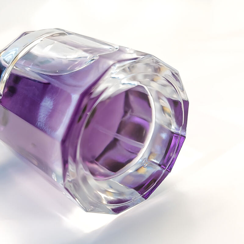 Luxus einzigartiges schönes Design Dicker Boden Klarglas Sprühparfümflakon 100 ml HY-S012