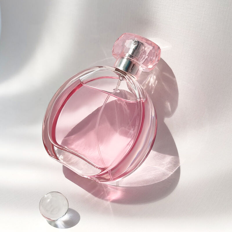 100ml Runde Klare Glas Parfumflasche Mit Silbernen Verschluss HY-S005