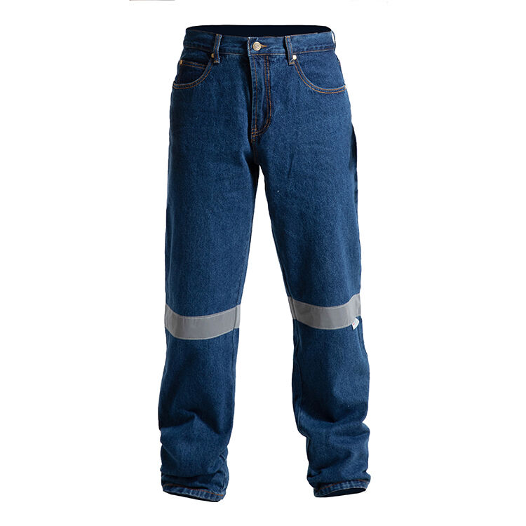 Guardever Customize Workwear Safety Construction Quality High Visibility Reflective Work Jeans