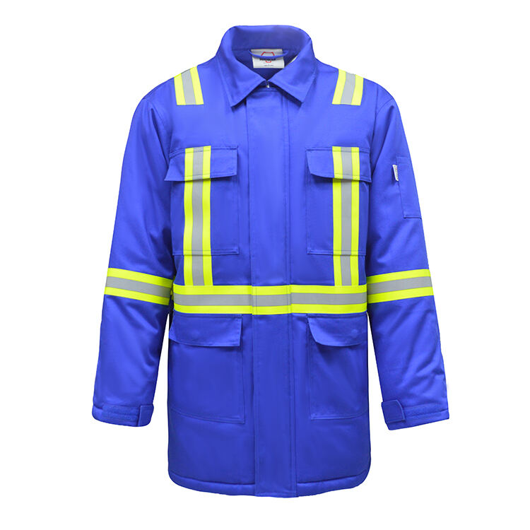 Factory Customize FR Clothes Quilted Cotton Safety Winter Flame Resistant Jacket
