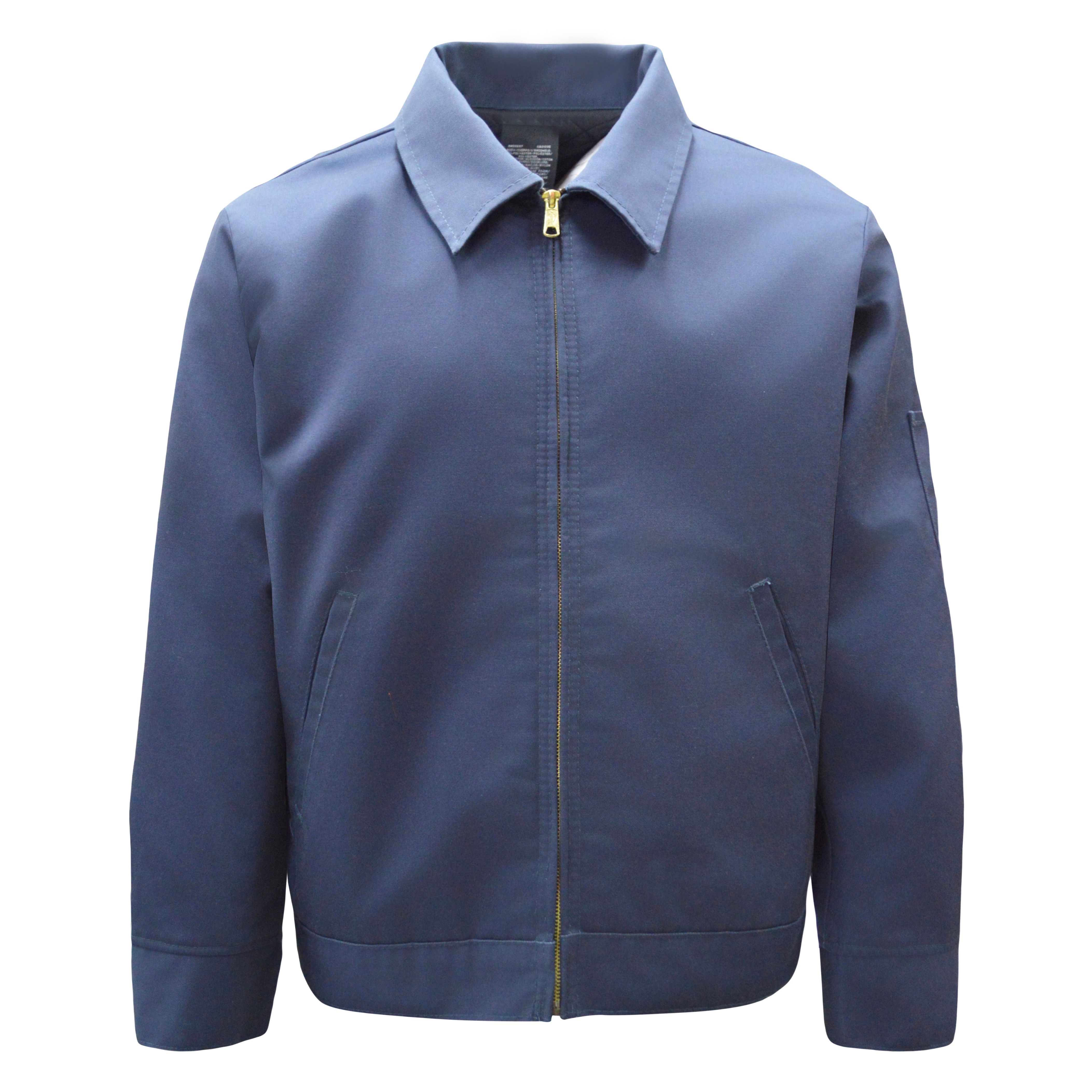 Custom Printed Embroidery Logo Turn Down Collar Durable Chino Twill Cotton Workwear Heavy Jacket Zip Eisenhower Jacket for Men