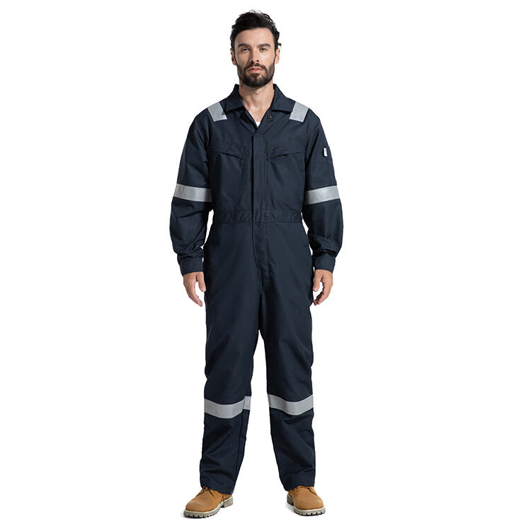 NFPA2112 / EN11612 Comfort And Breathable FR Anti Static Oil And Gas Aramid Nomex Fire Retardant Coverall