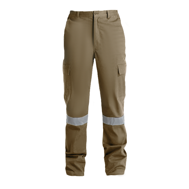 High Quality Durable 100% Cotton Cargo Pants Hi Vis Reflective Work Trousers