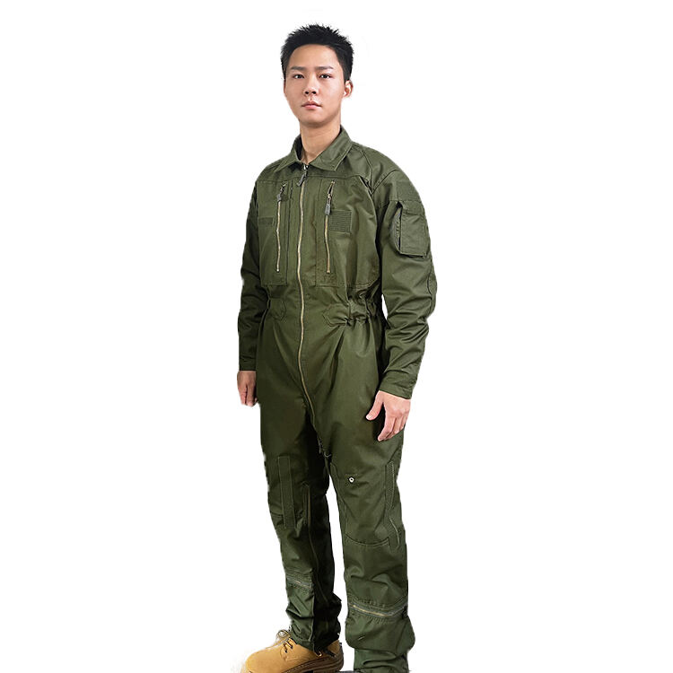 Guardever Factory Supply Multi-Pocket Aramid Pilot Jumpsuits Extreme Fire Retardant Nomex Fighter Pilot Suit