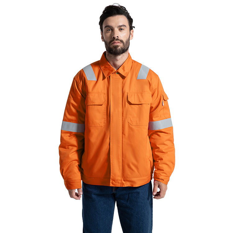 Guardever Manufacturer Work Jacket For Oil and Gas Petroleum Refining 100% Cotton Fr Clothing Jackets