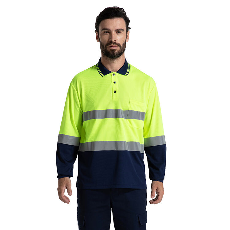 Guardever High Visibility Safety Reflective Workwear Custom Color Security Reflective Men's Polo Shirt