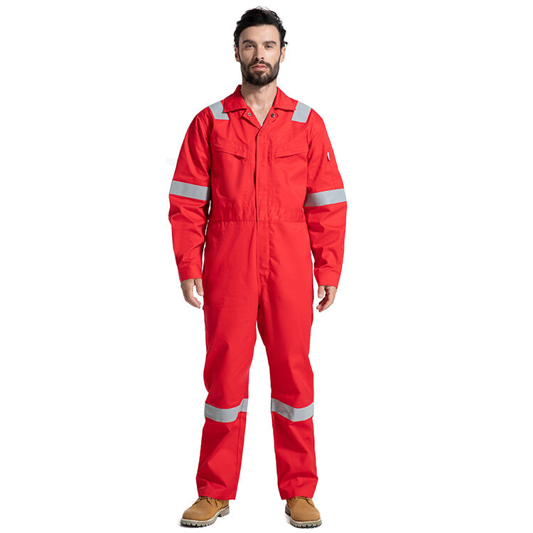 Guardever Premium FR Overalls Offshore Multipockets Technician Flame Retardant Coveralls For Men