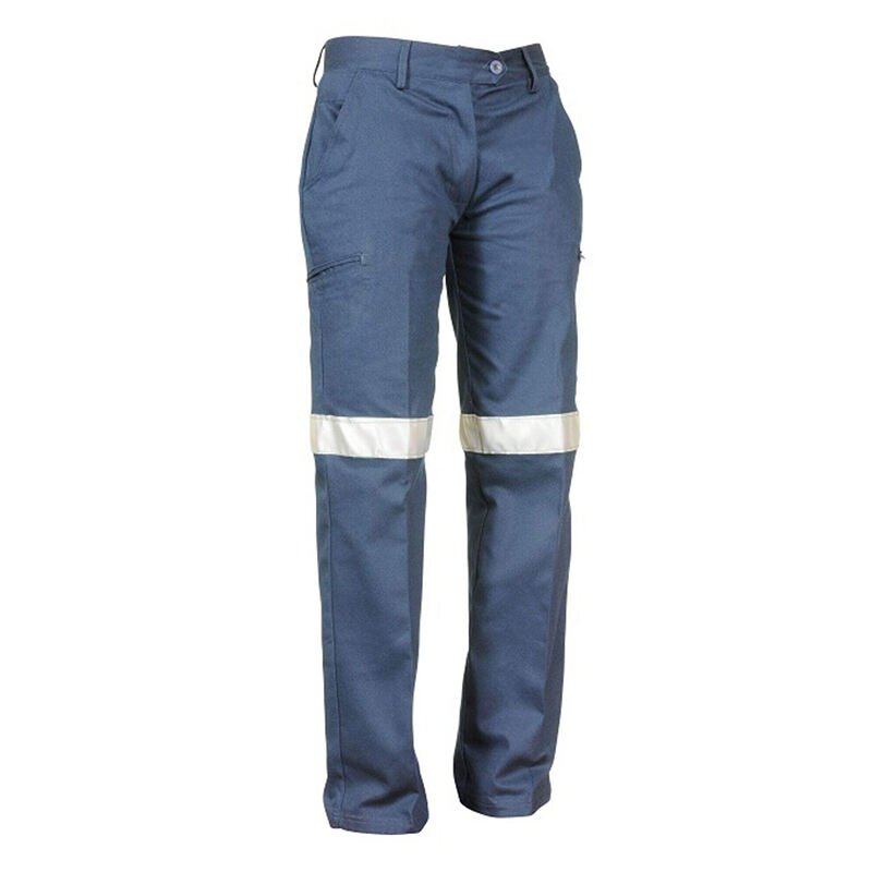 High Quality Durable 100% Cotton Cargo Pants Hi Vis Reflective Work Trousers