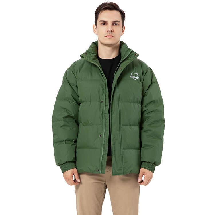 Factory Customize Men's Light weight Winter 90/10 Green Puffer Down Jacket