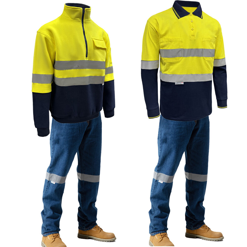 China Factory Customize High Visibility Safety Work Sweater Suit Mining ...