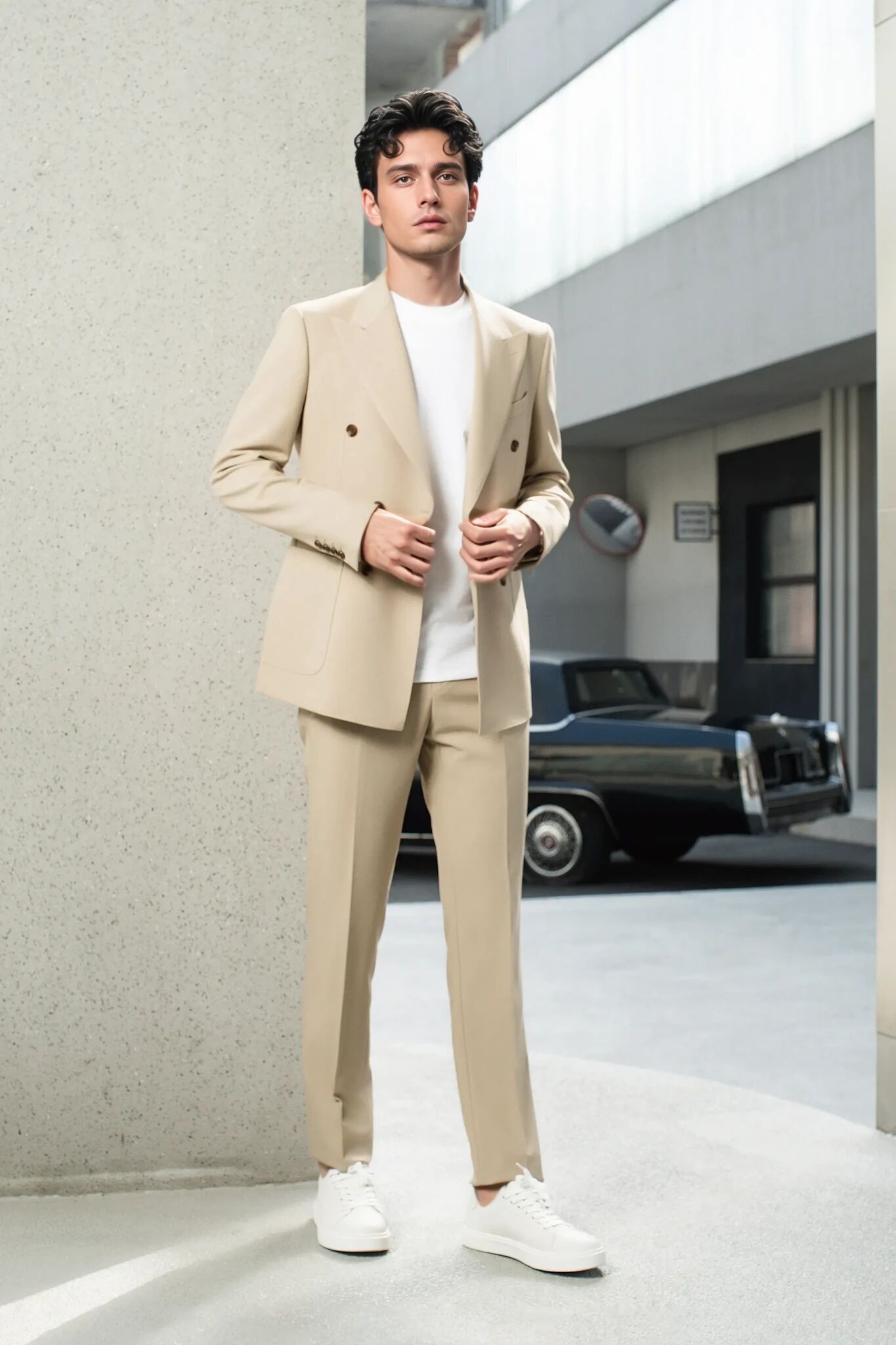 2025 Tuxedo Beige Suit  6732
