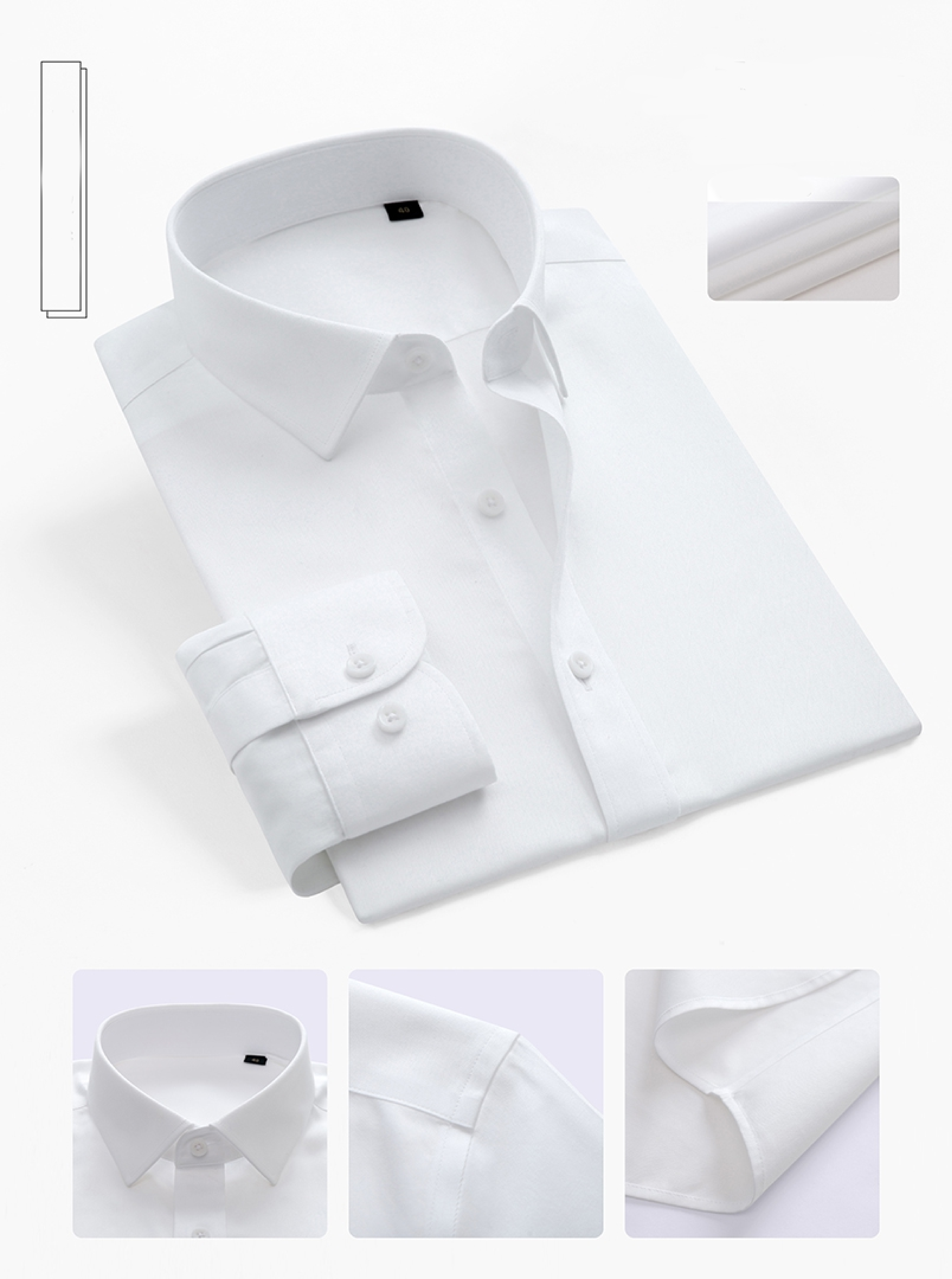 2024 Men's non iron dress shirt Office formal dress shirts for men factory