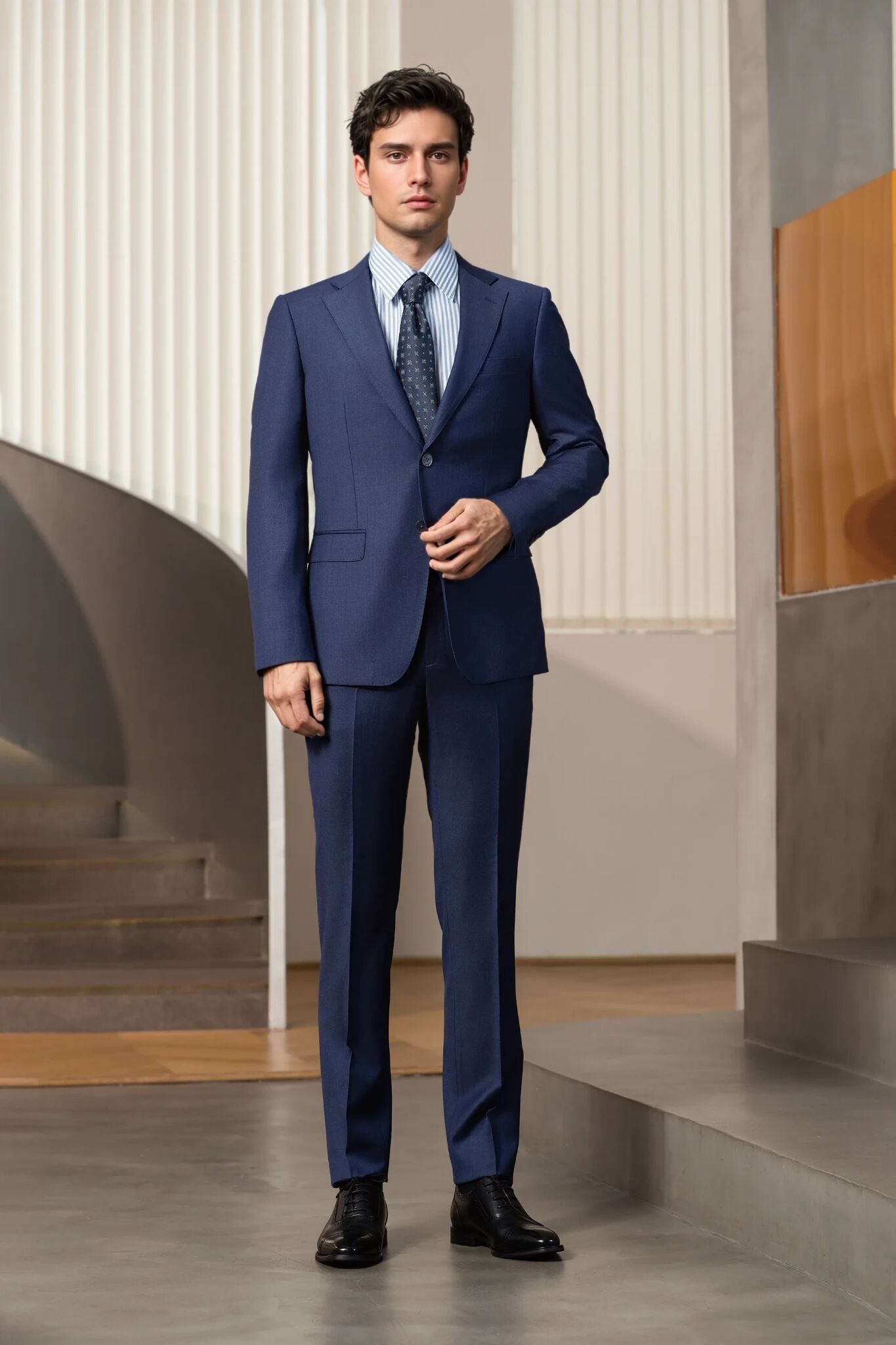 traje azul marino para esmoquin 2025 8805
