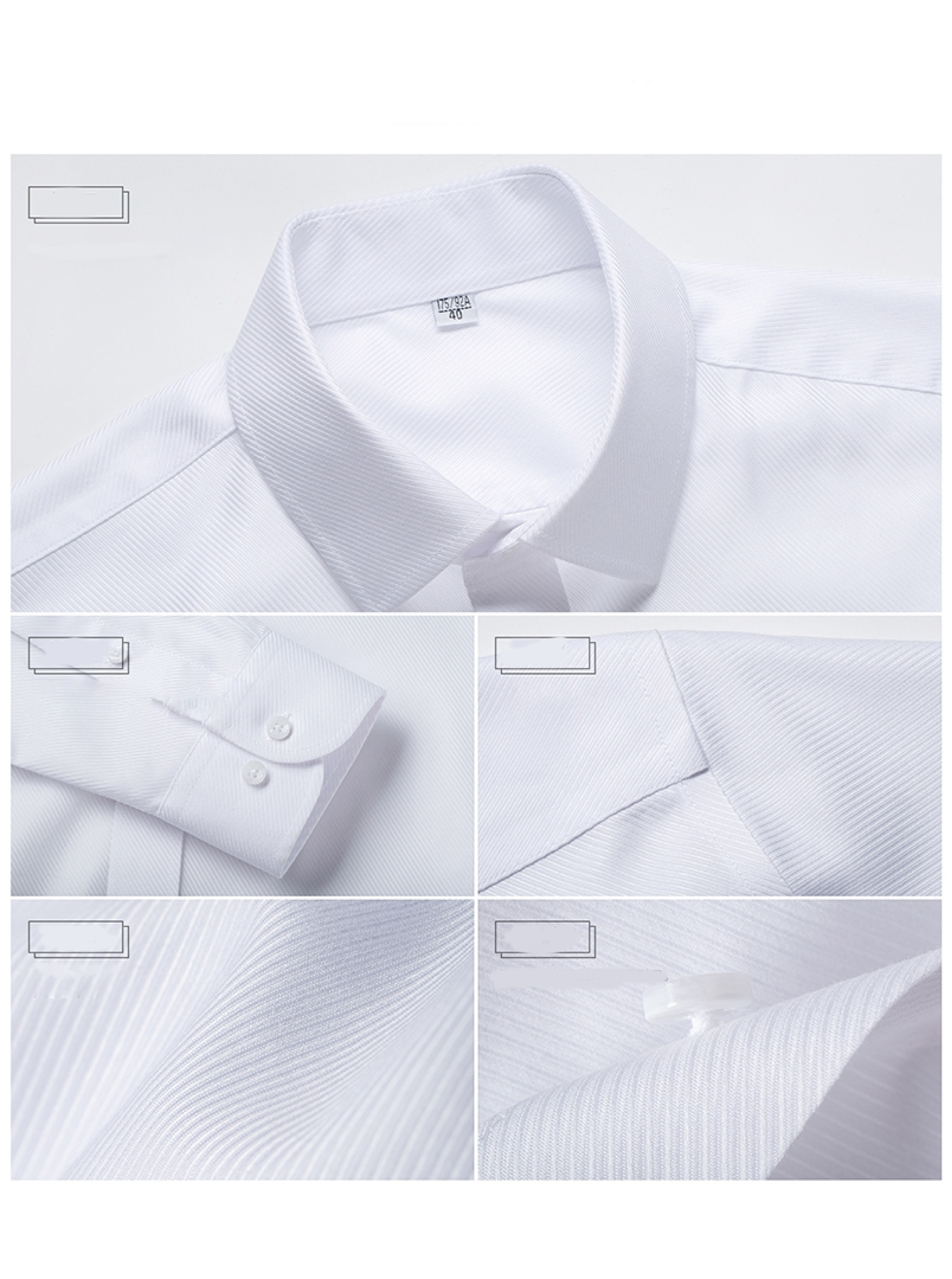 2024 Men's non iron dress shirt Office formal dress shirts for men supplier