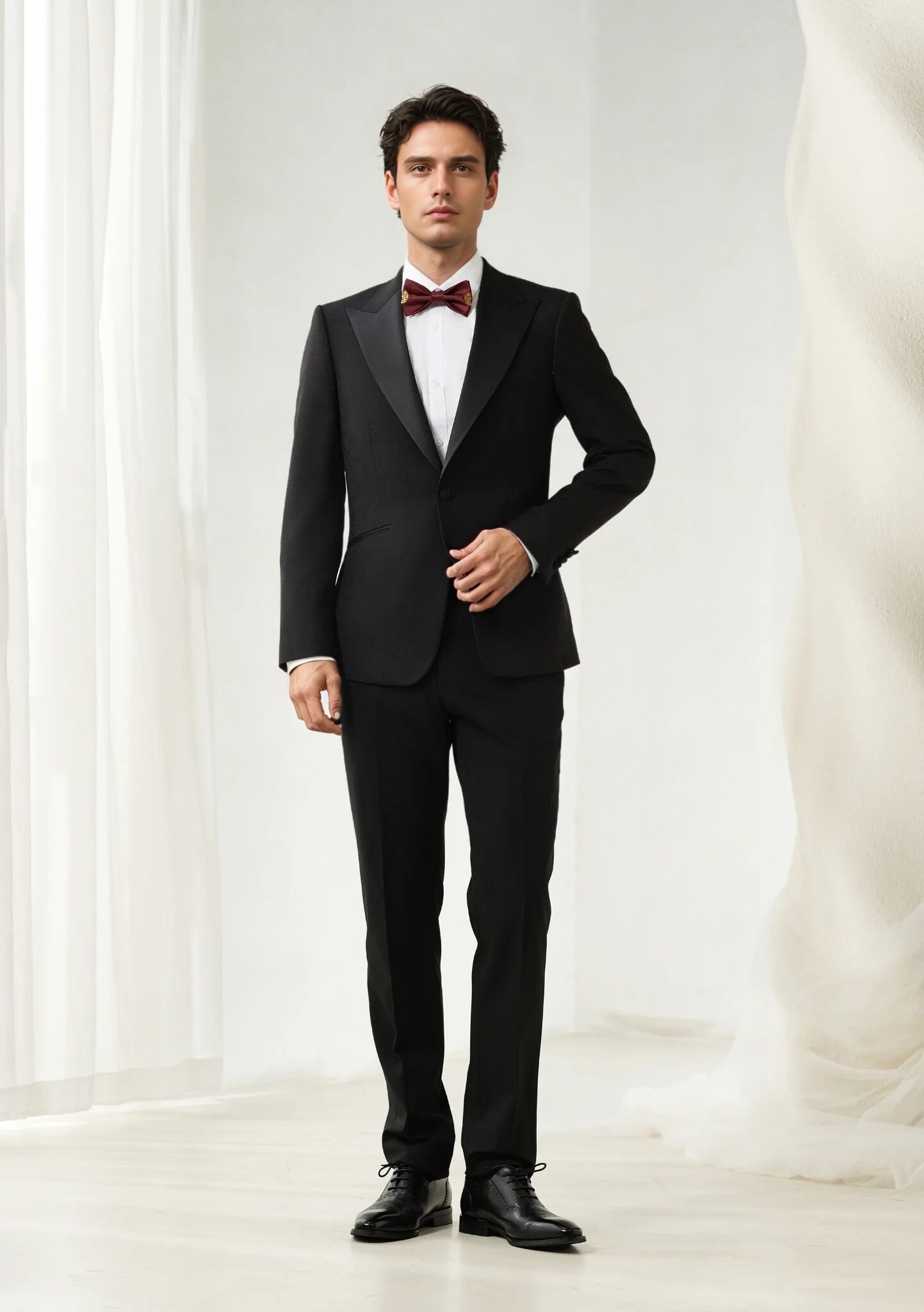 costume noir 6609 pour homme 2025