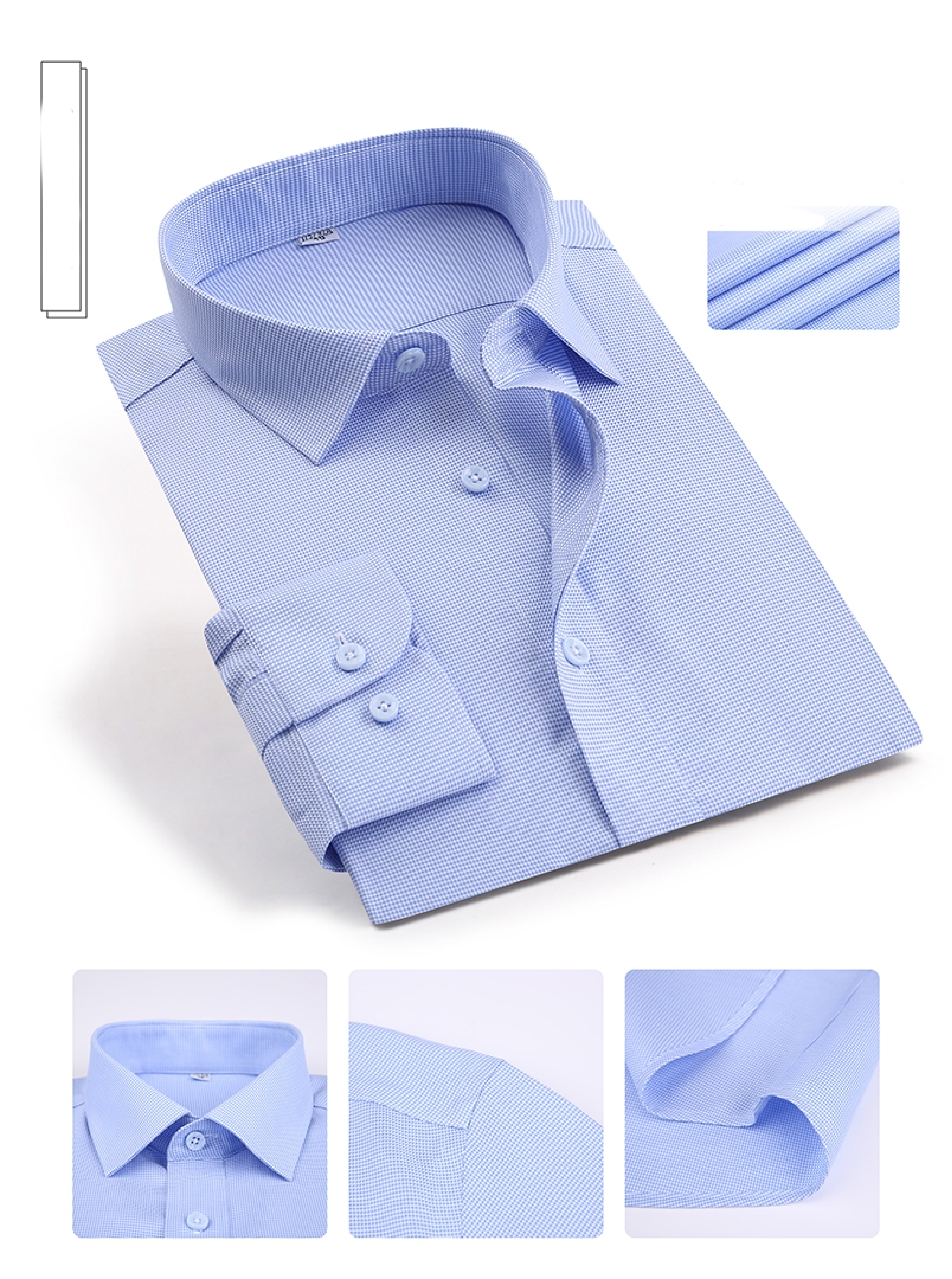 2024 Men's non iron dress shirt Office formal dress shirts for men supplier