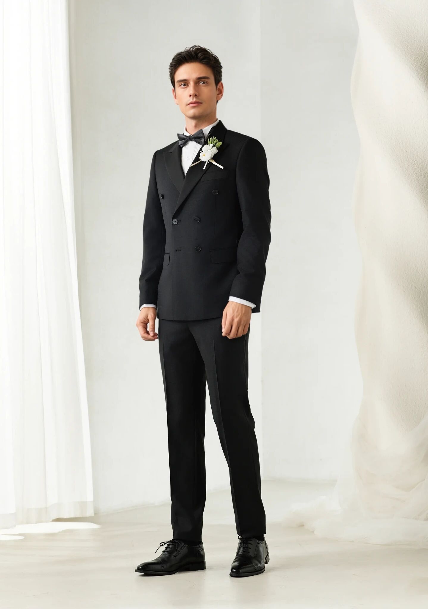 traje negro para esmoquin 2025 8807