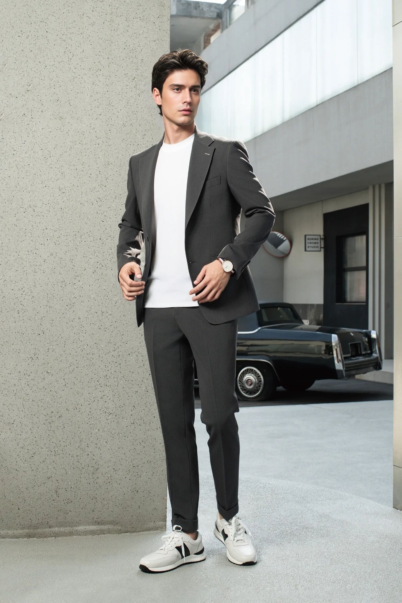 2025 Tuxedo Dark Gray  Suit  6739