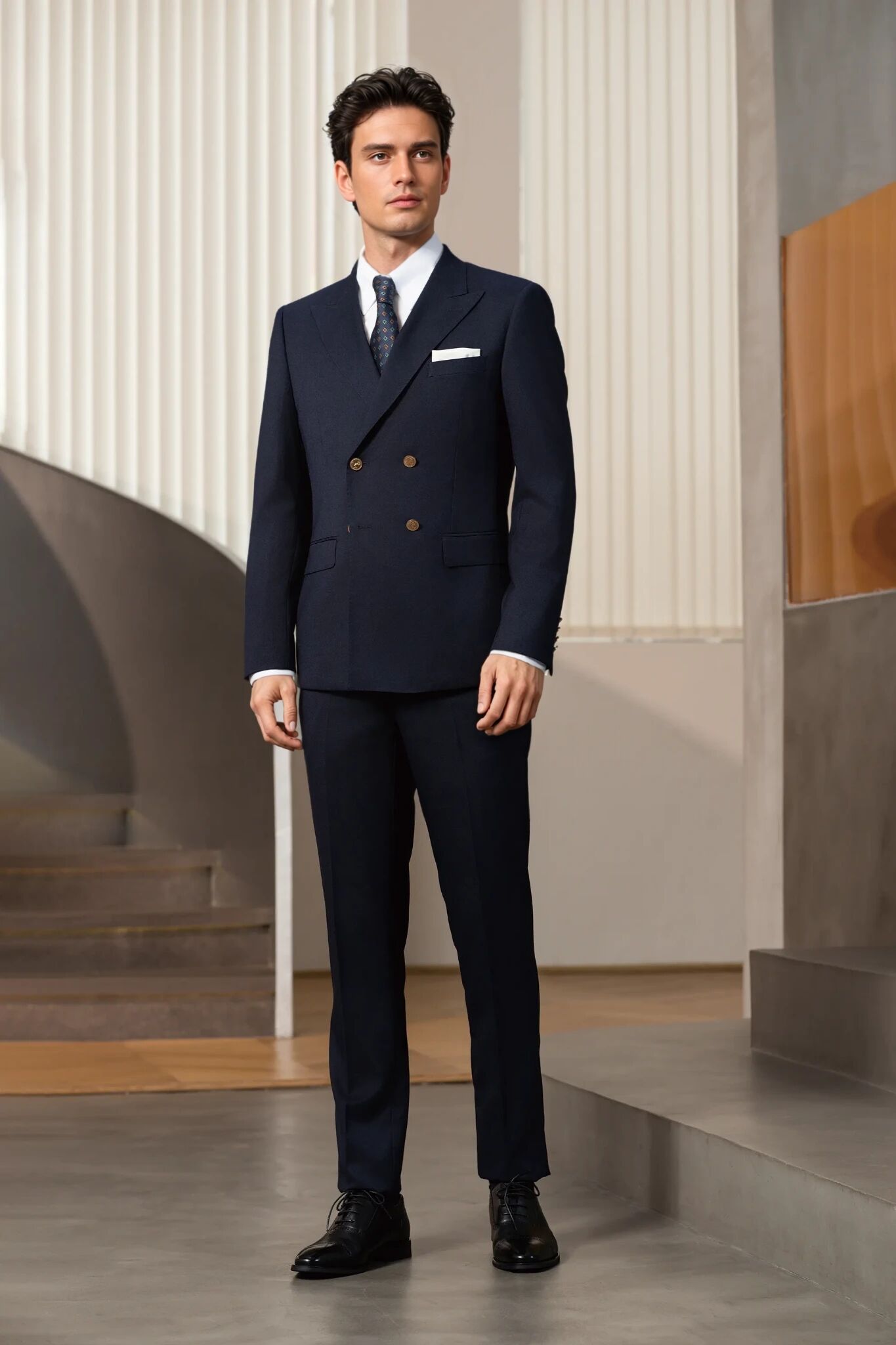 2025 Tuxedo Black Suit 6725