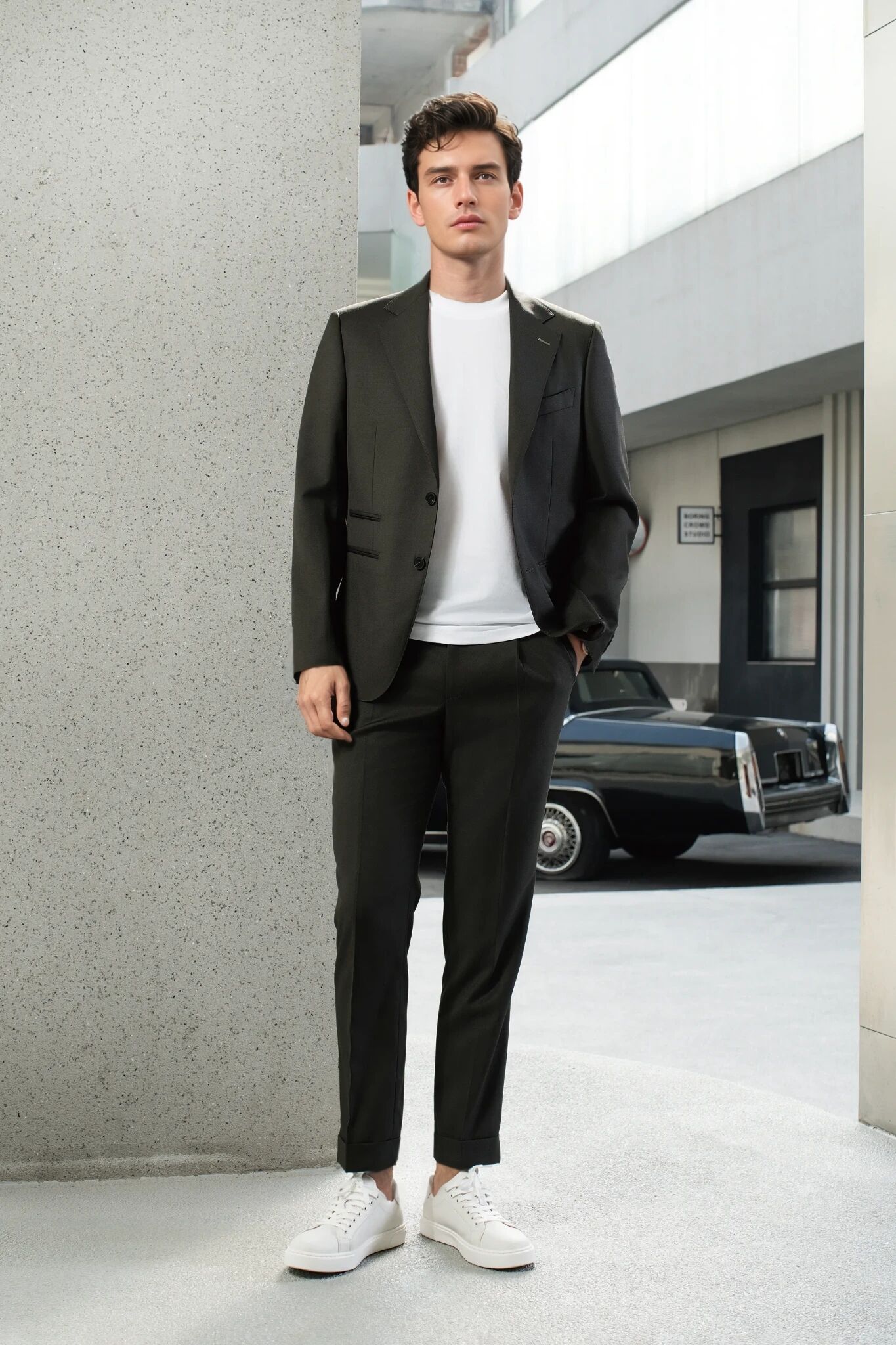 2025 Tuxedo Black  Suit 8701