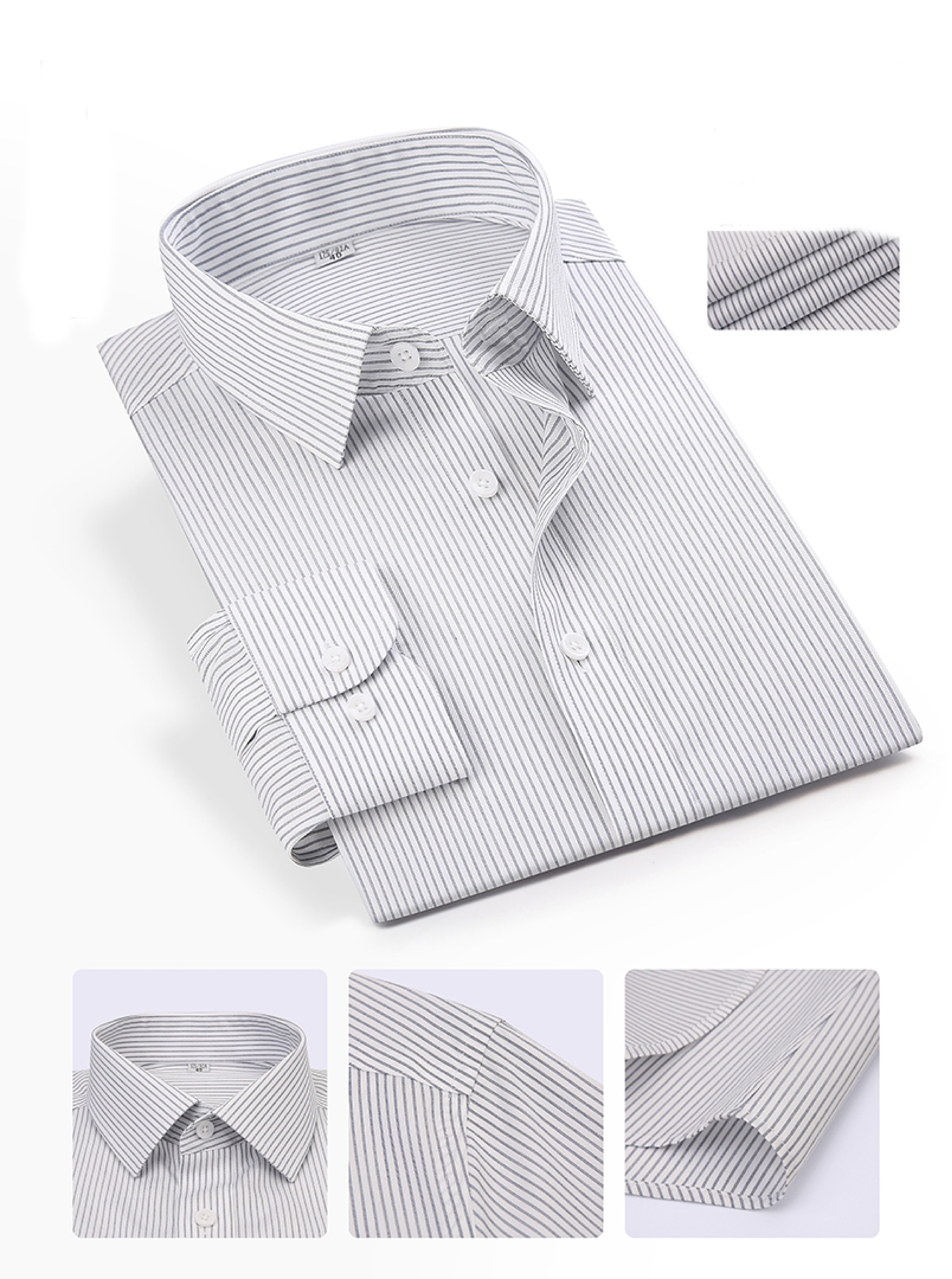 2024 Men's non iron dress shirt Office formal dress shirts for men supplier