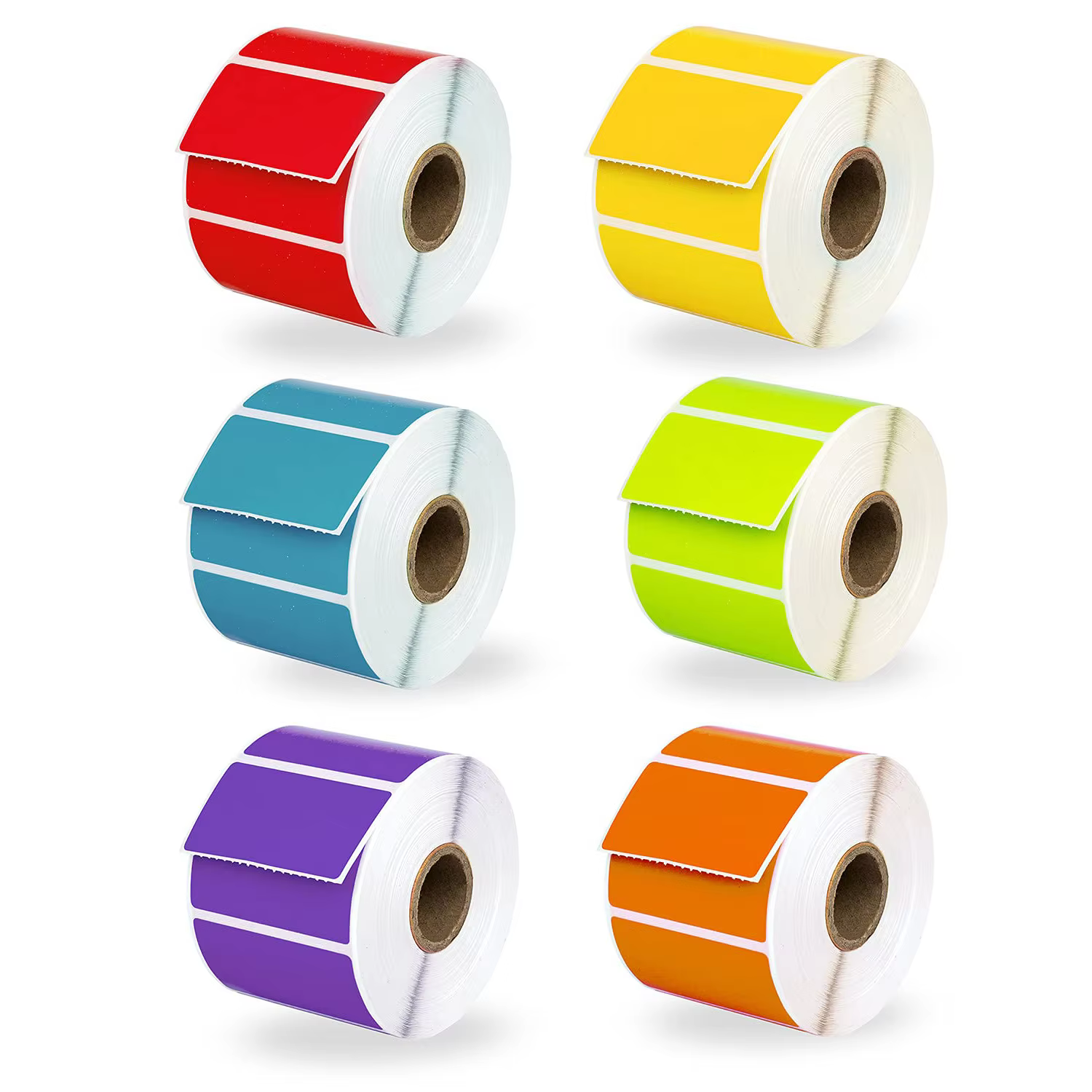 4x4 Colored Direct Thermal Shipping Labels 102x102mm Adhesive Barcode Stickers Thermal Label Paper for Waybill for Promotions manufacture