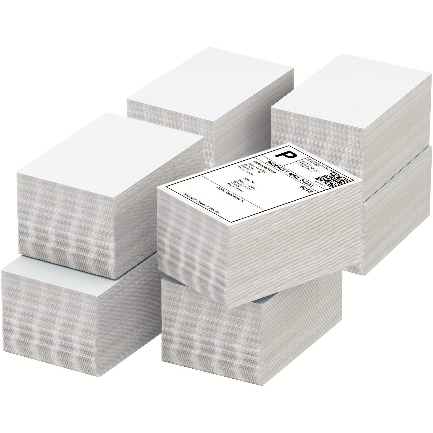 4x6 Direct Adhesive Thermal Printer Labels Fanfold Packaging Labels for Shipping manufacture