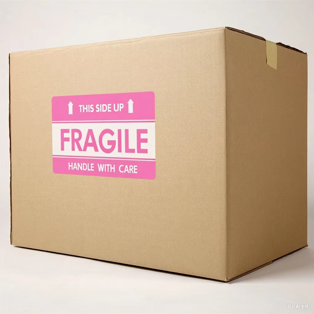 Fragile Labels Semi Gloss Stickers 2 X 3 Inch Roll 3 Inch Core Shipping Warning Labels details