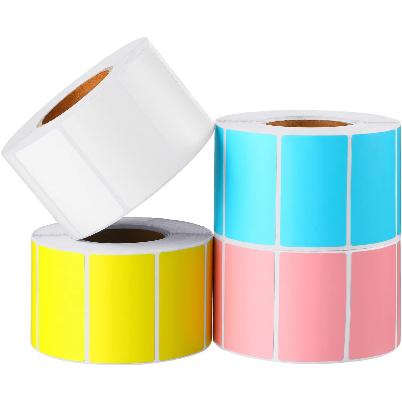 Colored Thermal Label Sticker 2 Inch Round Thermal Paper Roll Colorful Circle Label Sticker for Color Adhesive Label Printer supplier