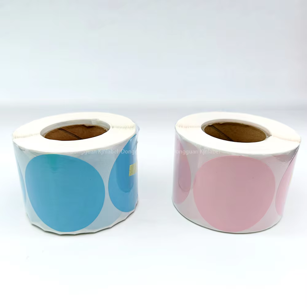 2" Round Thermal Labels 50mm Custom Circle Color Printing Colored Round Thermal Labels for Thermal Label Printer supplier