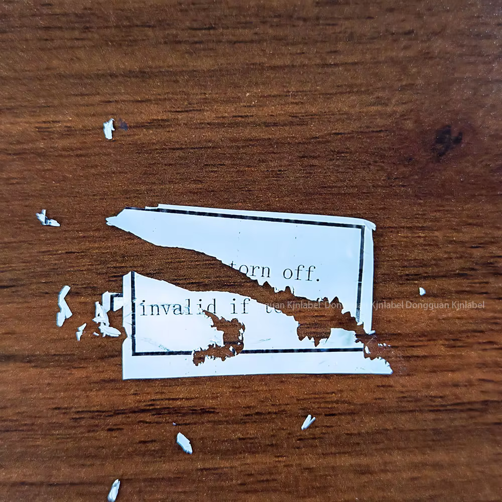 Destructible Blank Eggshell Sticker Roll 80mic Vinyl Custom Eggshell Sticker Fragile Vinyl Paper Label Eggshell Sticker Paper details