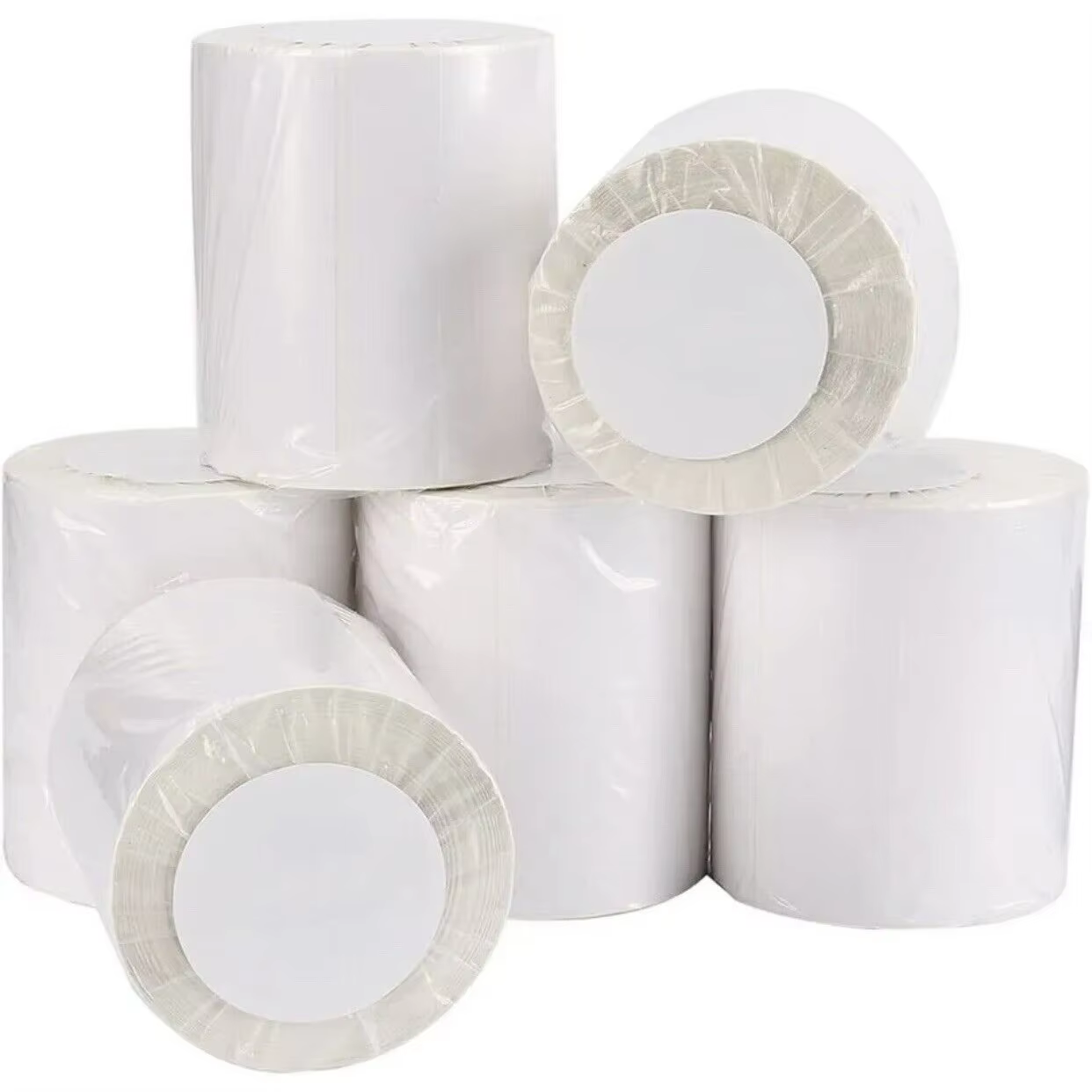 Direct Thermal Transfer A6 Sticker Paper 100x150 Sticky Shipping Barcode Label 4x6 Heat Sensitive Thermal Labels for Grocery Use factory