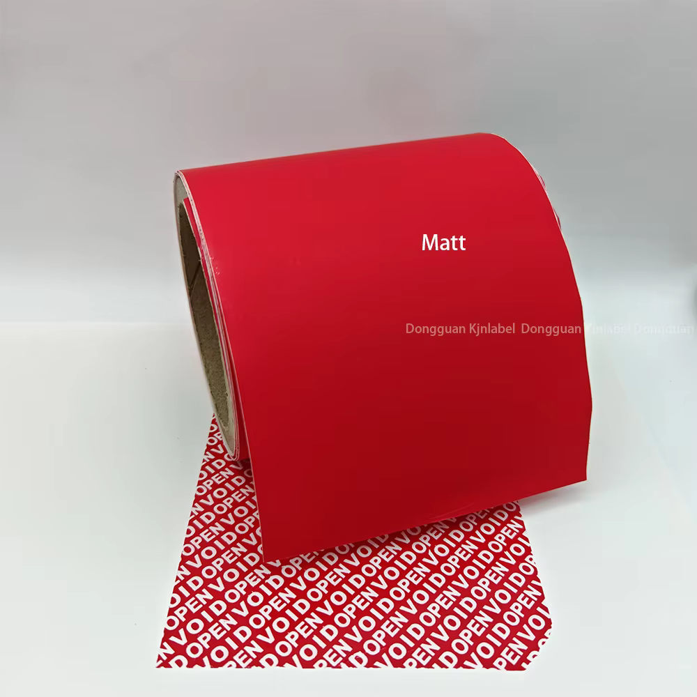 PET Material Anti-Counterfeit Warranty Void Stickers Seal Stickers with Adhesive Security Label Paper Roll details