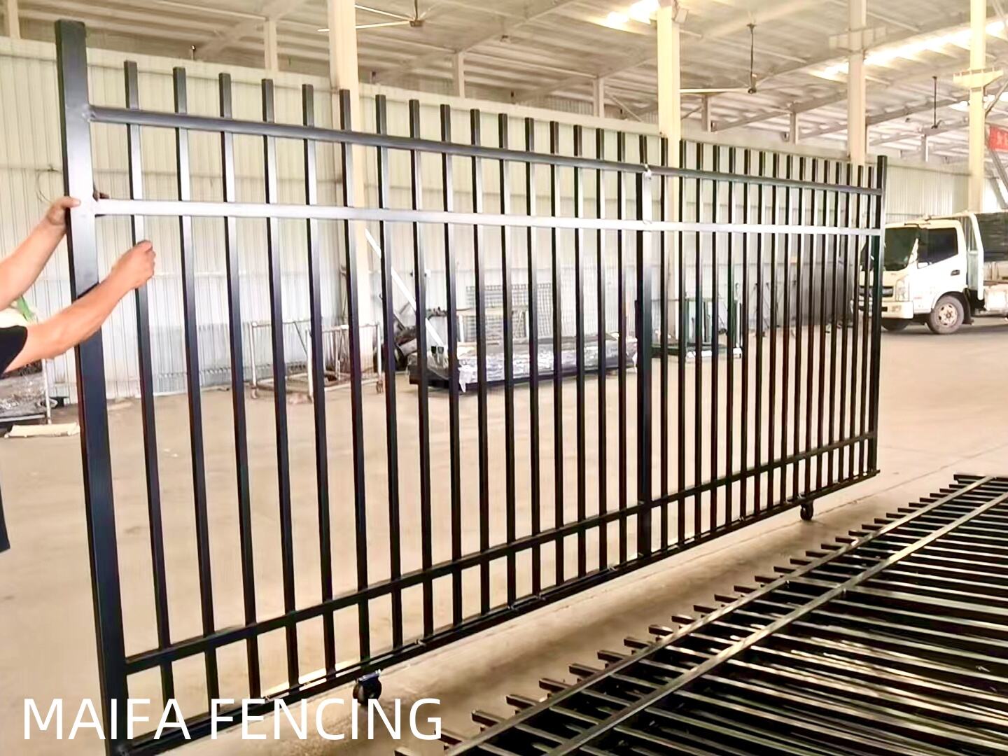 Looking for a sliding gate blending security and style? 
