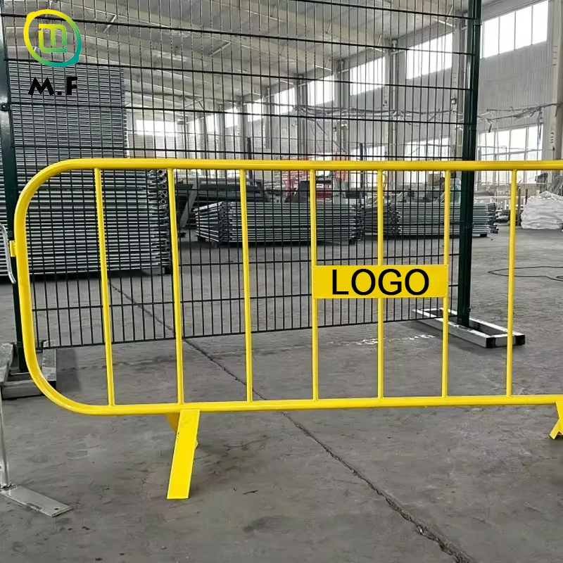 What is the usage difference between barricades and temporary fence?
