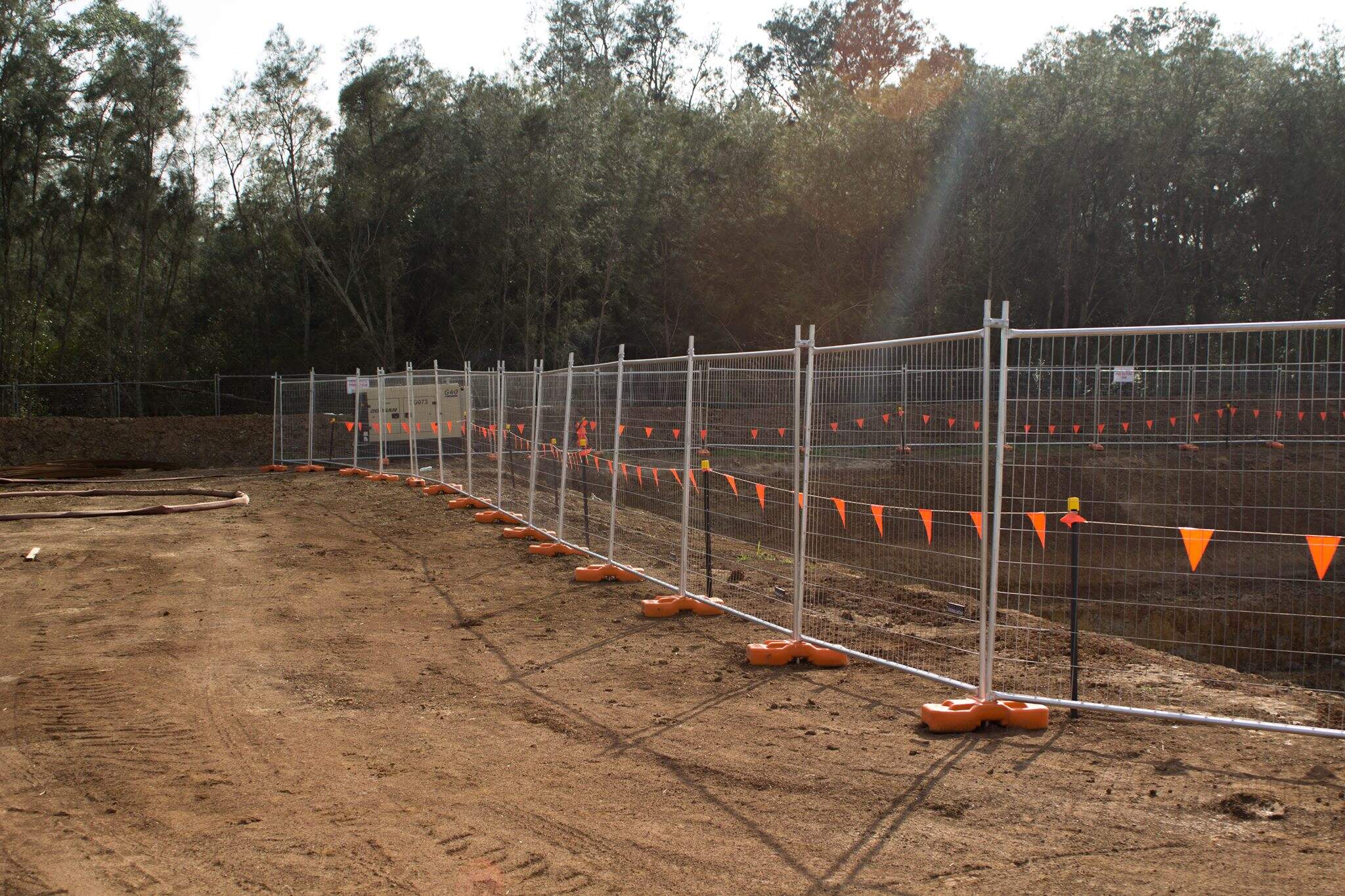 Valla temporal para la seguridad en obras