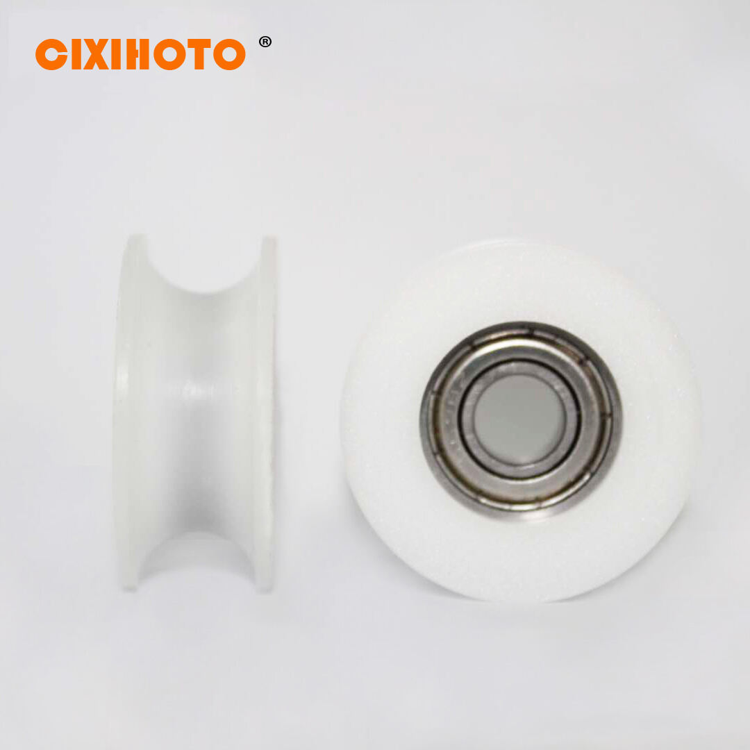 Customized POM Nylon PU material U groove plat bearing