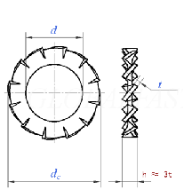 External Tooth Washer  manufacture