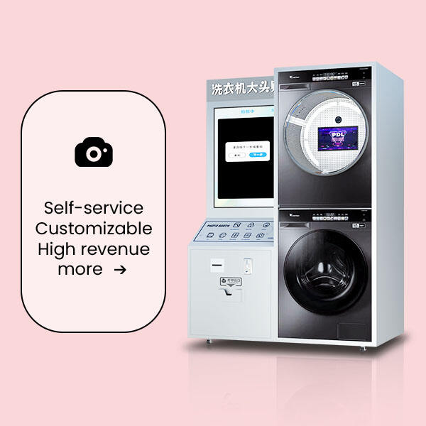 Personalized photo booth-washing machine