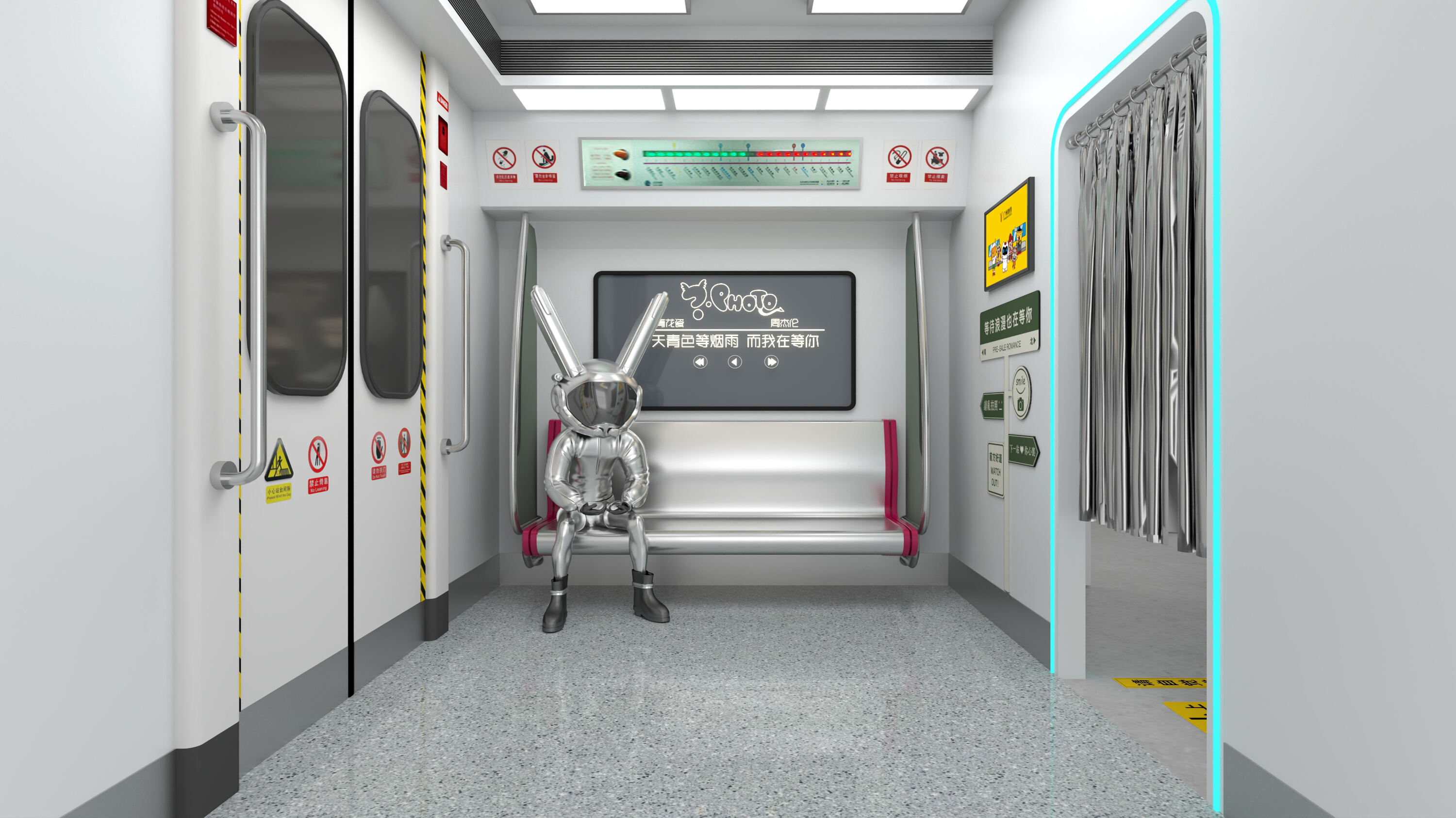 Subway Theme Photo Booth Brings Urban Vibes to Your Event
